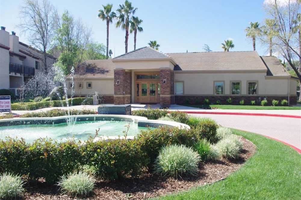 Fountain outside of the leasing office at Twin Creeks in Antioch, California