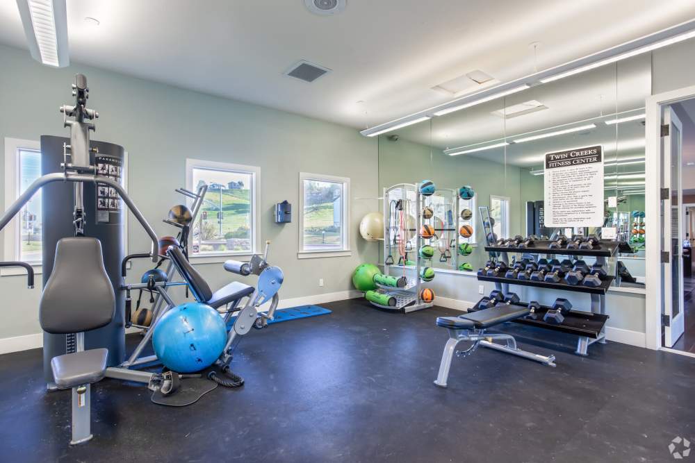 Fitness center at Twin Creeks in Antioch, California