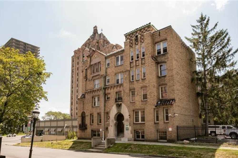 Building exterior at Detroit Living in Detroit,Michigan