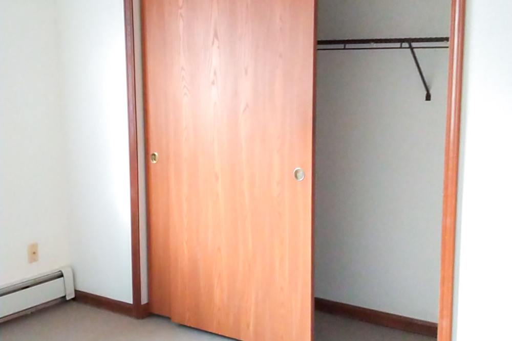 Cozy bedroom with closet at Mill Pond (Brooklyn) in Brooklyn, Michigan