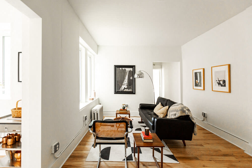 Apartment model at Detroit Living in Detroit, Michigan