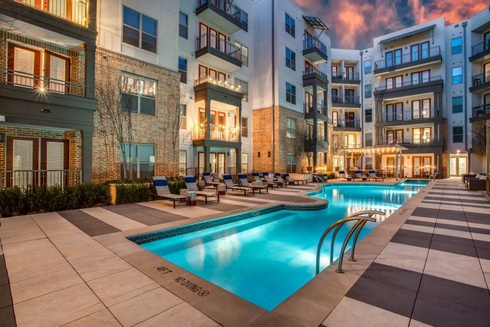 Swimming pool at Vance at Bishop Union in Dallas, Texas