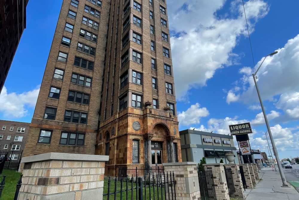 Gorgeous building exterior at Detroit Living in Detroit,Michigan