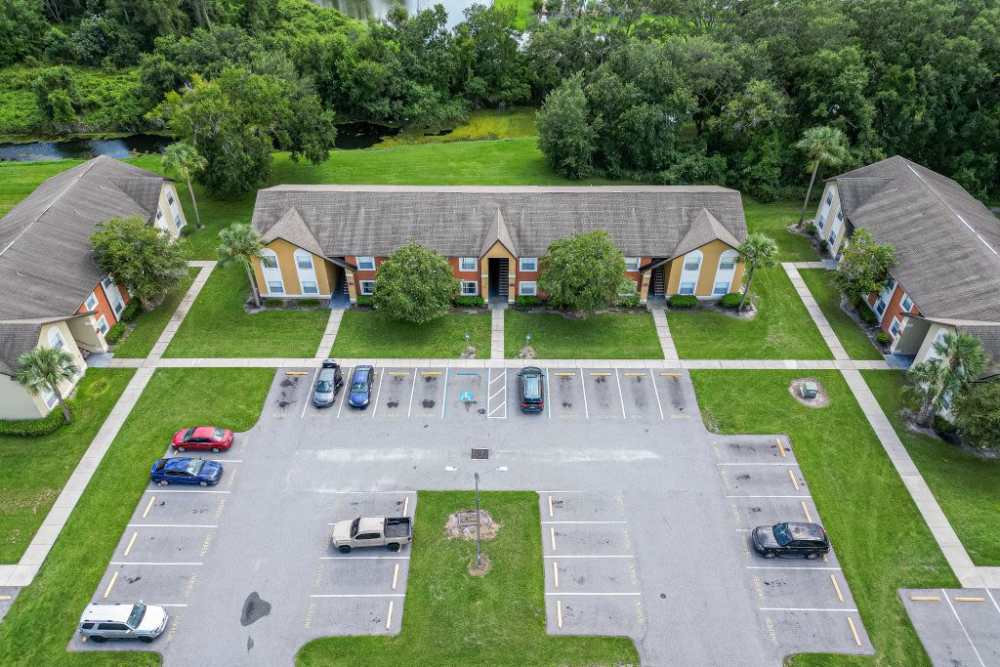 Community car parking area at Fox Hollow in Orlando, Florida