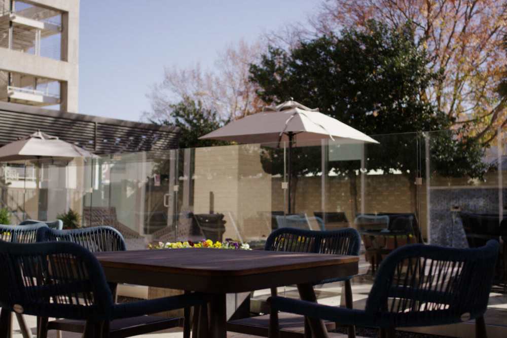 Outdoor seating area at The Lofts At West 7th in Fort Worth,Texas