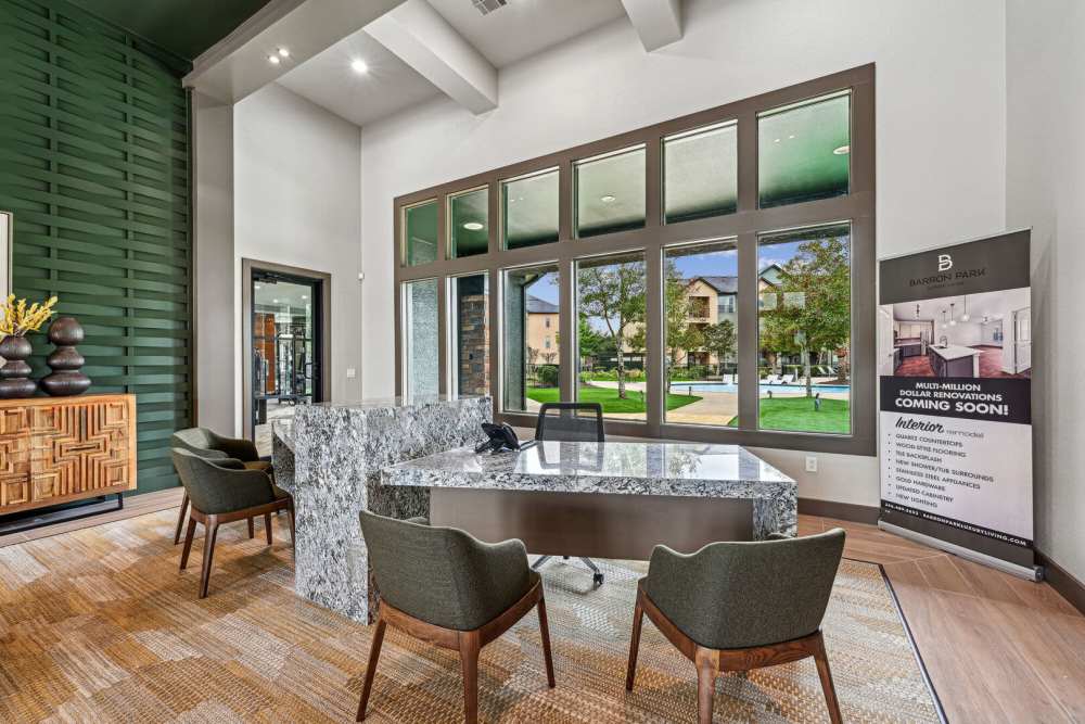 Spacious clubhouse at Barron Park in Pearland, Texas
