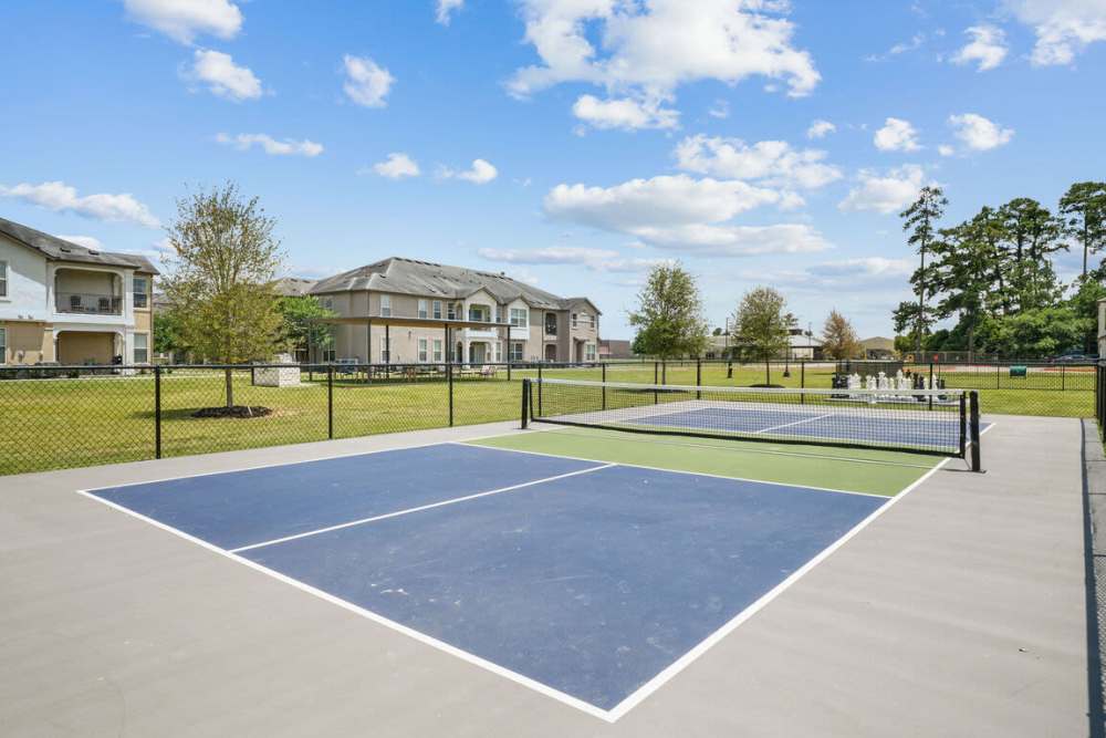 Tennis court at Seagrove in Conroe, Texas