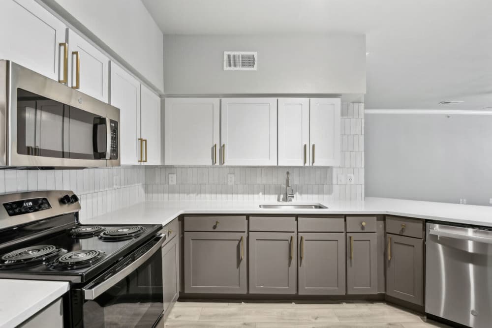 Modern kitchen at Collier in Pflugerville, Texas