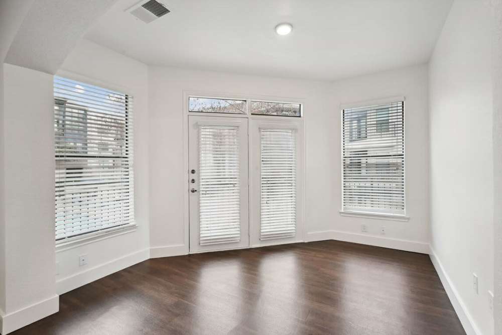 Apartment with wood-style flooring at Dorian and Encore in Plano, Texas