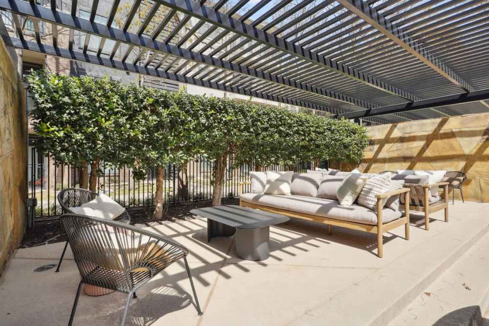 Pool side cabana at Dorian and Encore in Plano, Texas