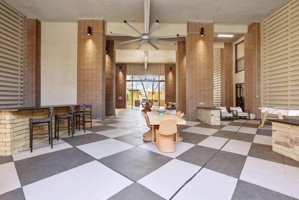 Community gathering area at Dorian and Encore in Plano, Texas