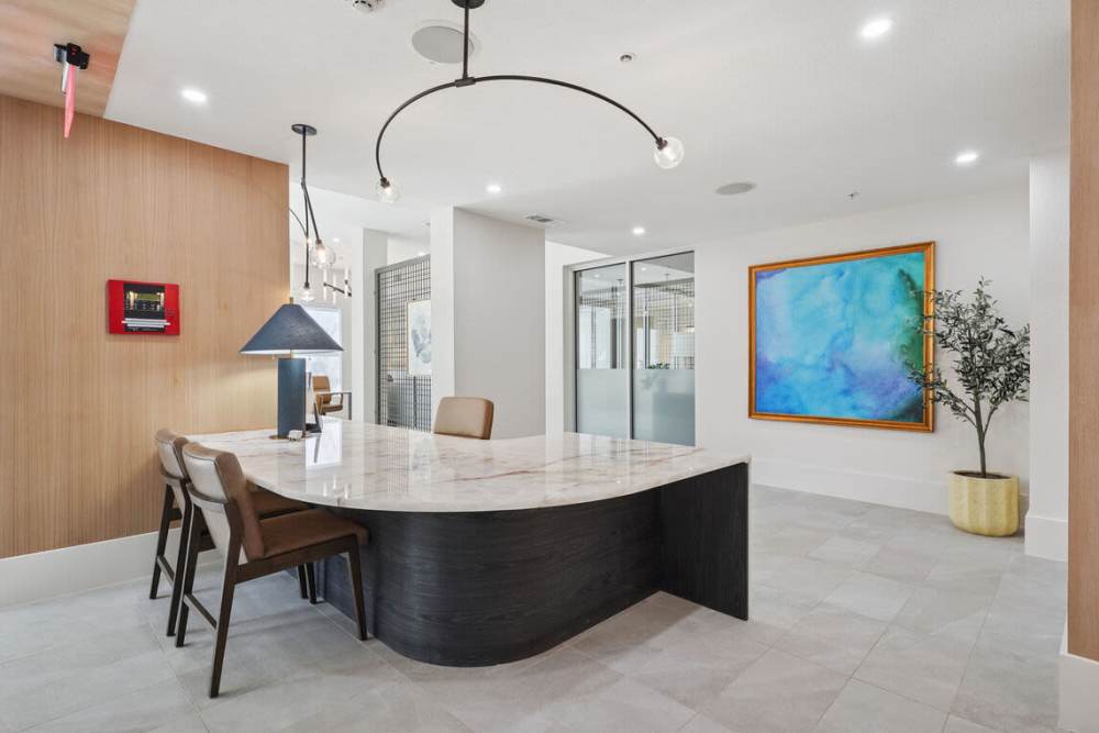Leasing office at Dorian and Encore in Plano, Texas