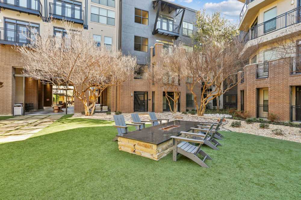 BBQ dining area at Dorian and Encore in Plano, Texas