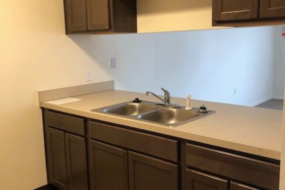 Quartz countertops at Franklin Pointe in Reed City,