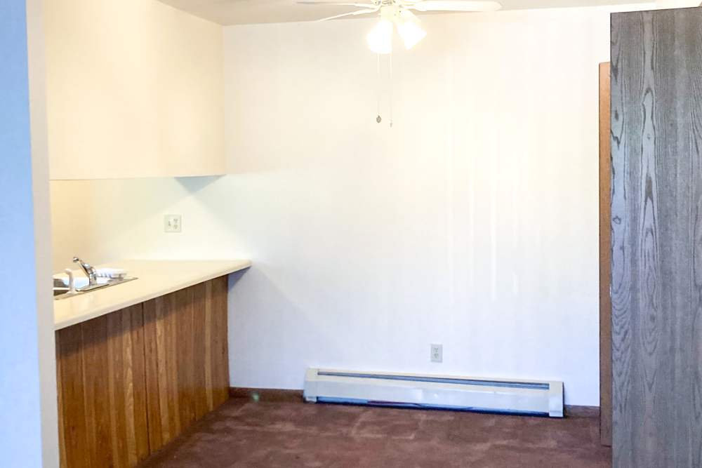 Kitchen at Manchester Apartments in Manchester, Michigan