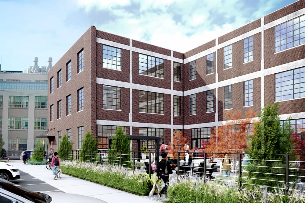 Property exterior at Detroit Living in Detroit,Michigan