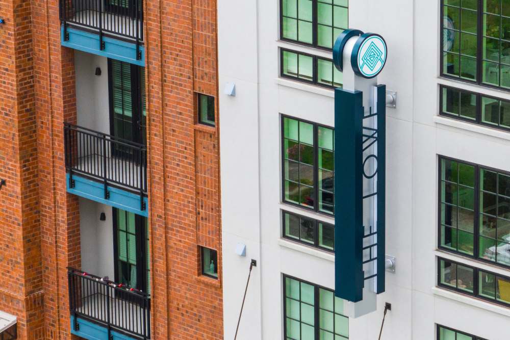 The main sign on the side of The Lowe in Savannah, Georgia