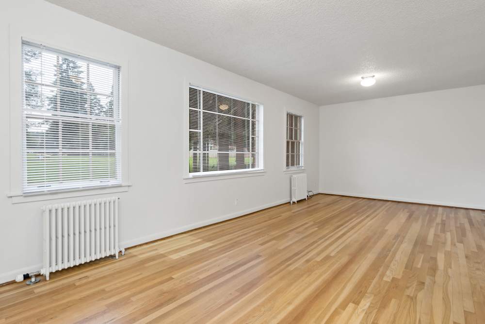 Broadmoor community with expansive windows and hardwood floors