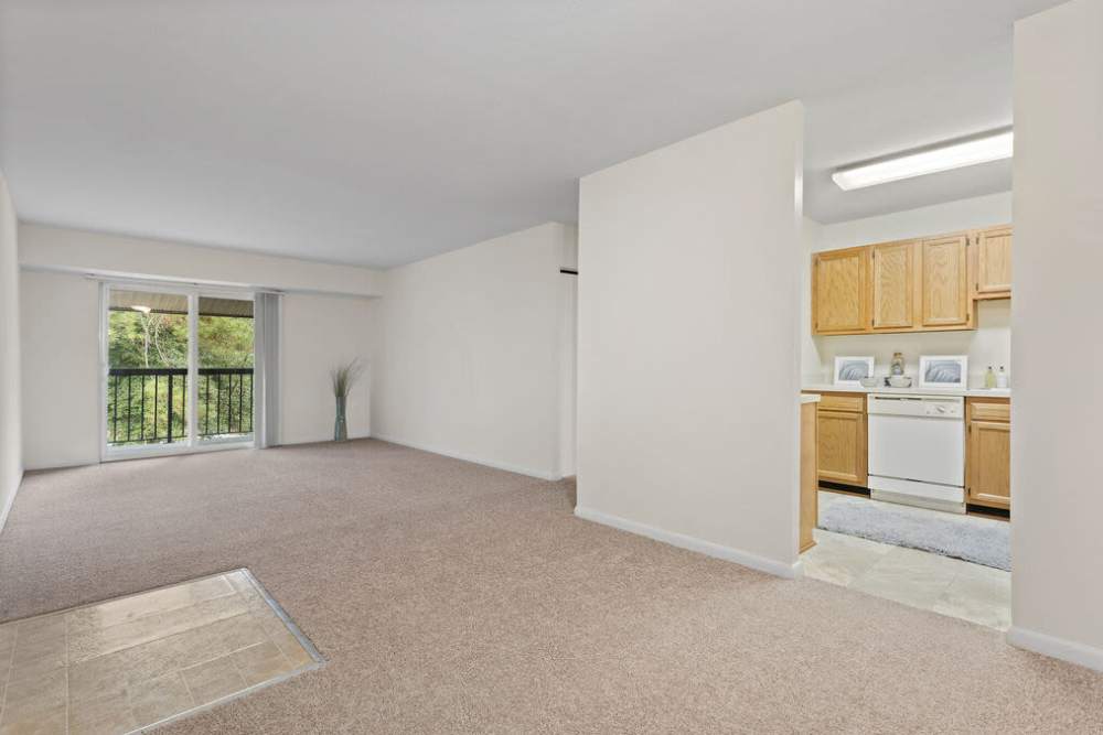 Unfurnished apartment living room at Smallwood Gardens in Waldorf,Maryland