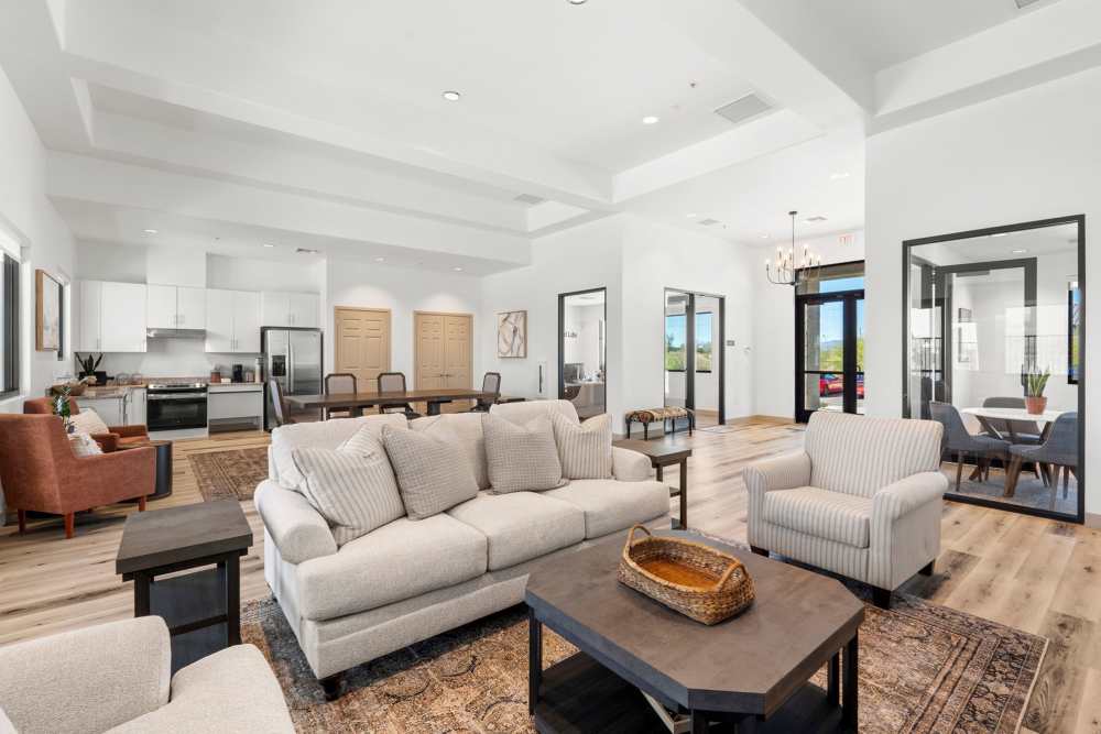 Clubhouse with lots of seating space at Olympus at Arroyo Verde in Tucson, Arizona