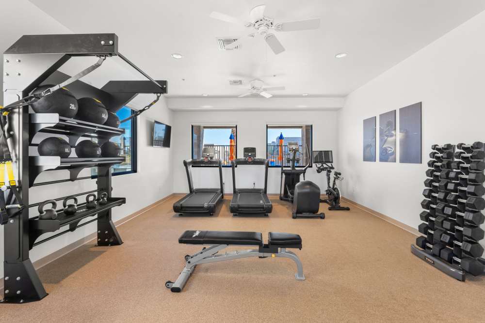 Fitness center at Olympus at Arroyo Verde in Tucson, Arizona
