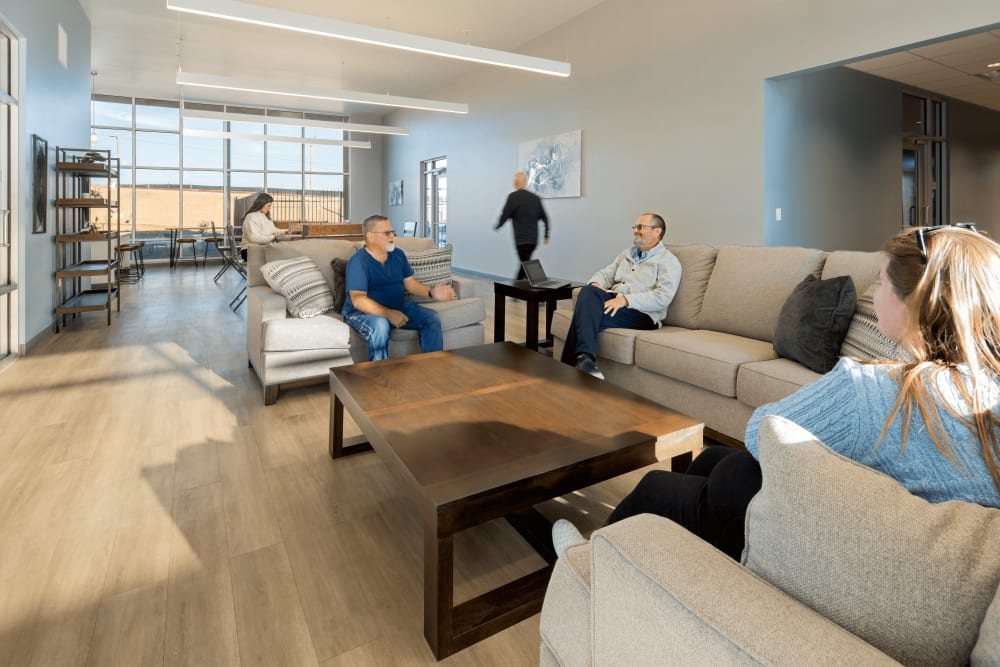 Leasing Center and lounge at 550 Paseo Apartments in Rio Rancho, New Mexico