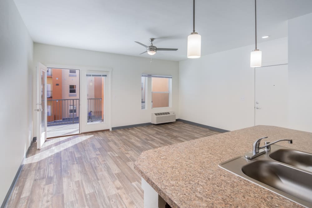 Kitchen at 550 Paseo Apartments in Rio Rancho, New Mexico