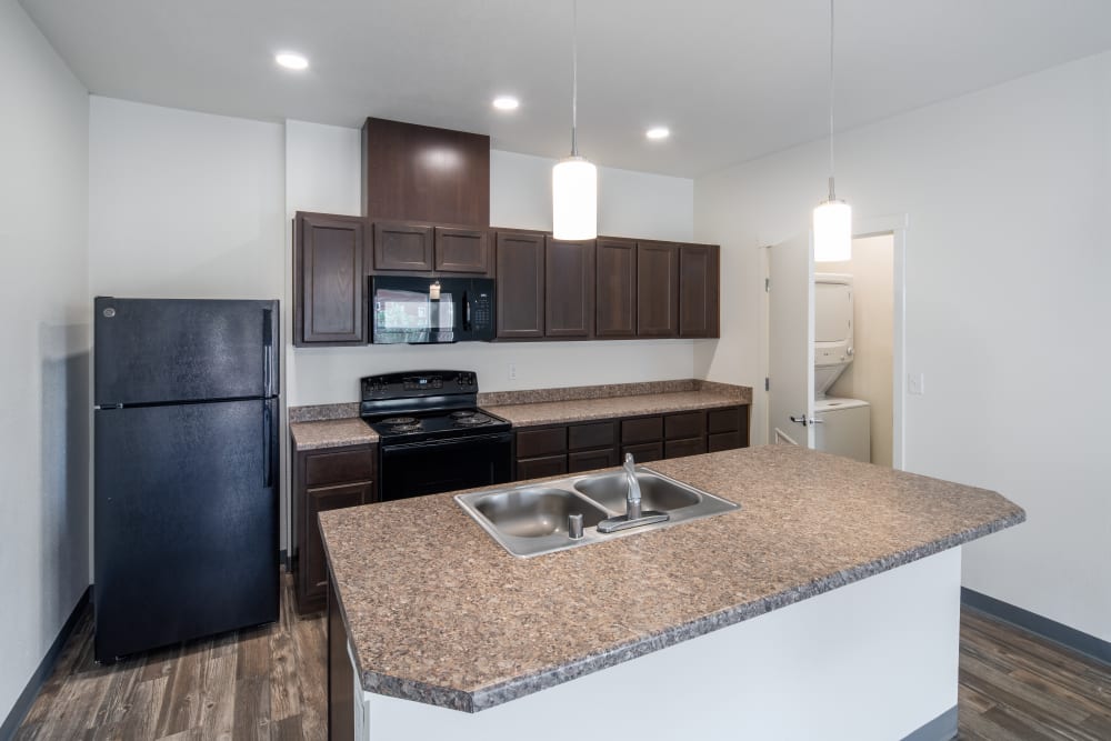 Kitchen at 550 Paseo Apartments in Rio Rancho, New Mexico