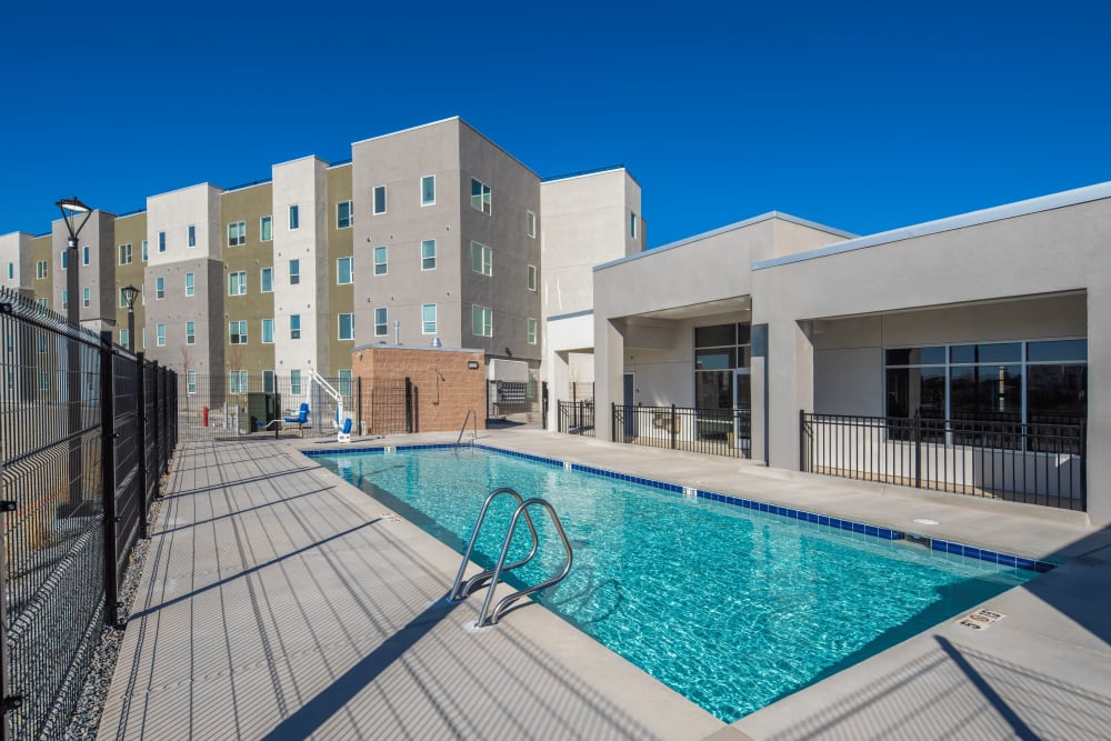 Swimming Pool at Casa de Encantada Senior Apartments in Rio Rancho, New Mexico
