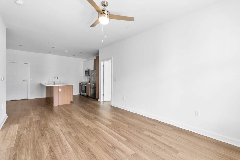 Apartment with open concept layout at The Alder on Dabney in Richmond, Virginia