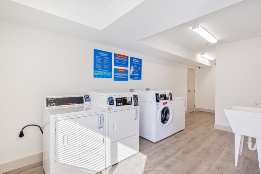 Our onsite laundry facility with resident washers and dryers at Studio 622 in Petersburg, VA