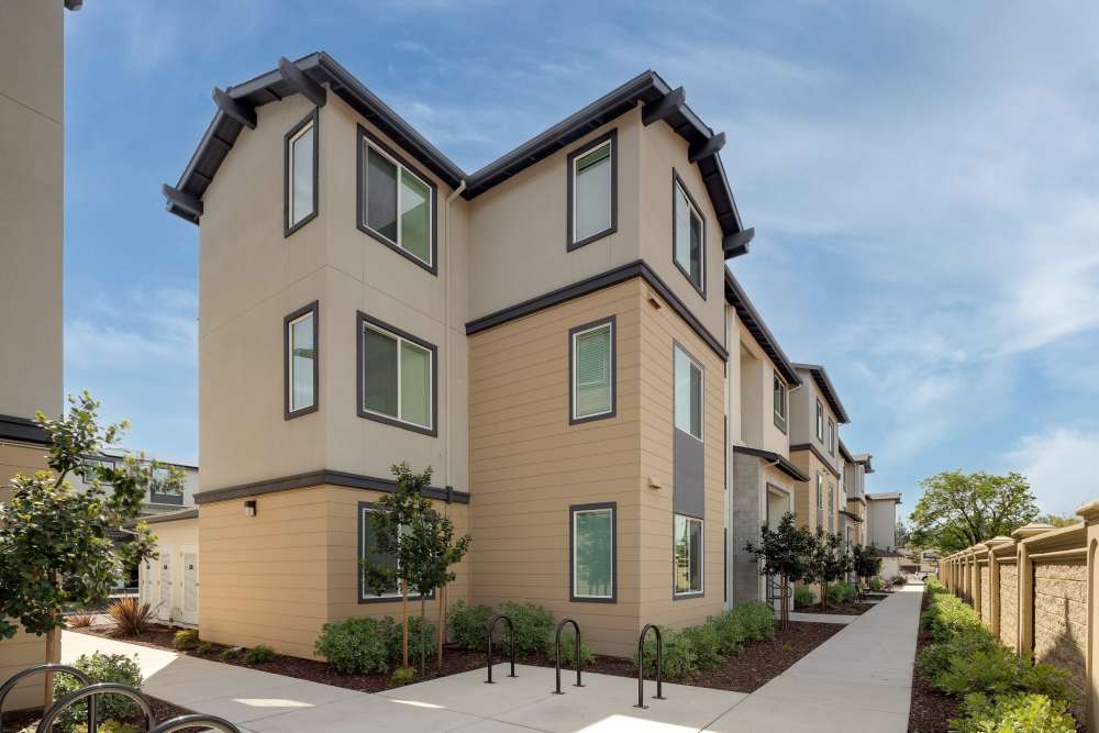 Spacious community parking at Village at First in Gilroy, California