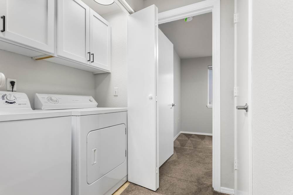 In-home laundry facility at Reedville Meadows in Beaverton,Oregon