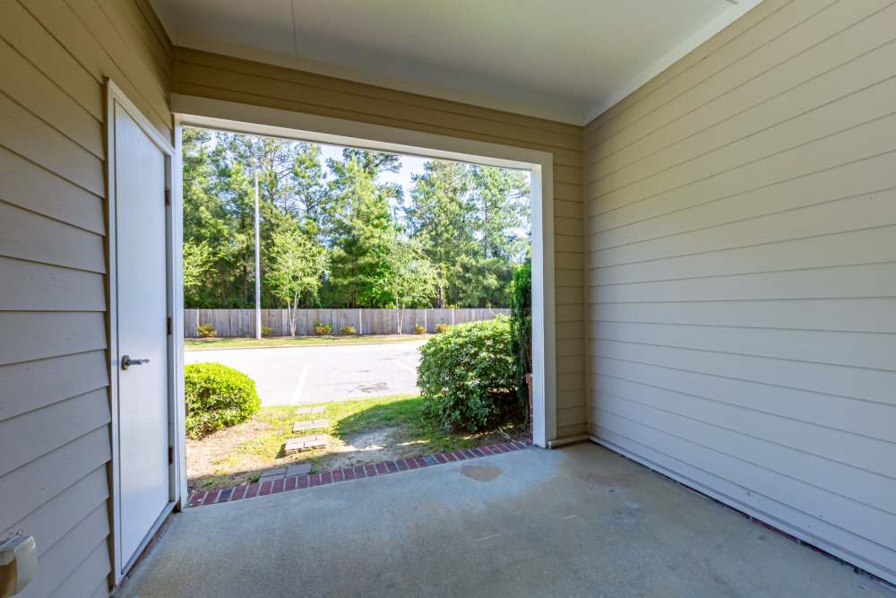 Entry to apartment at Amelia Apartments in Fayetteville, North Carolina