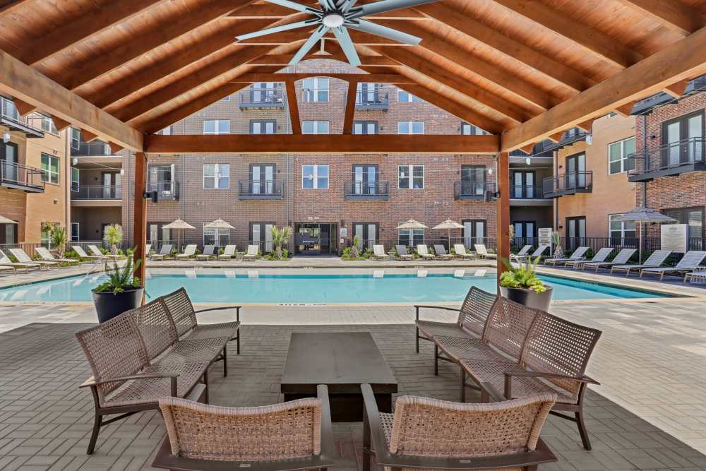 Resident lounge at Heritage McKinney Square in McKinney, Texas