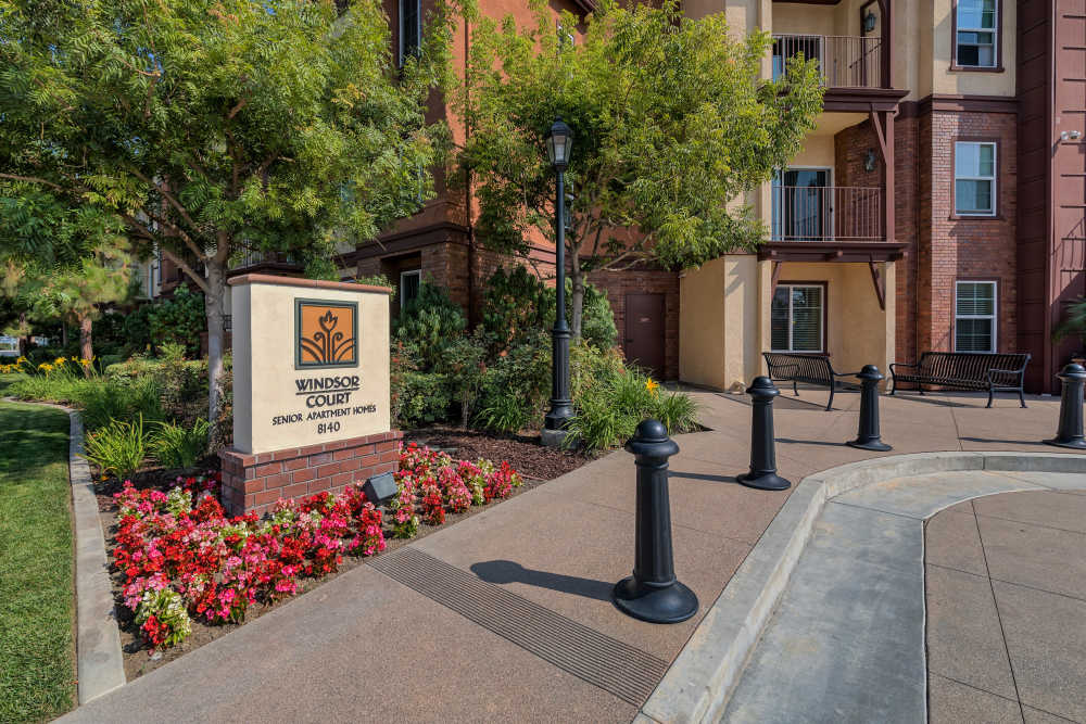 Signage outside of Windsor Court & Stratford Place in Westminster, California