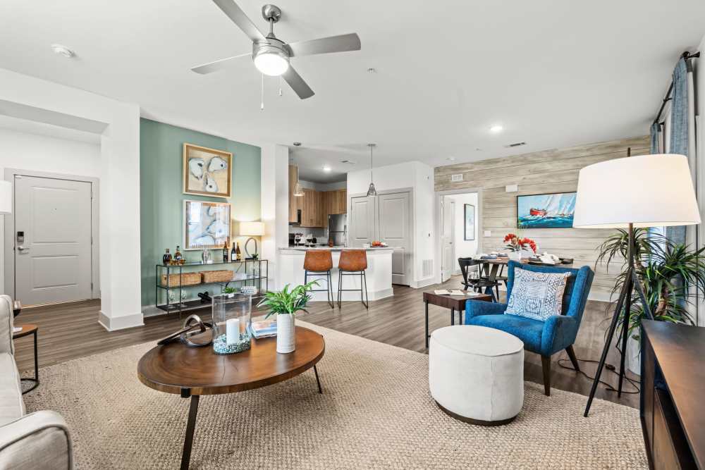 Model apartment at Watersound Origins Crossings in Inlet Beach, Florida