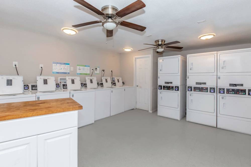 Community laundry area at Flats On Wakefield in San Antonio,Texas