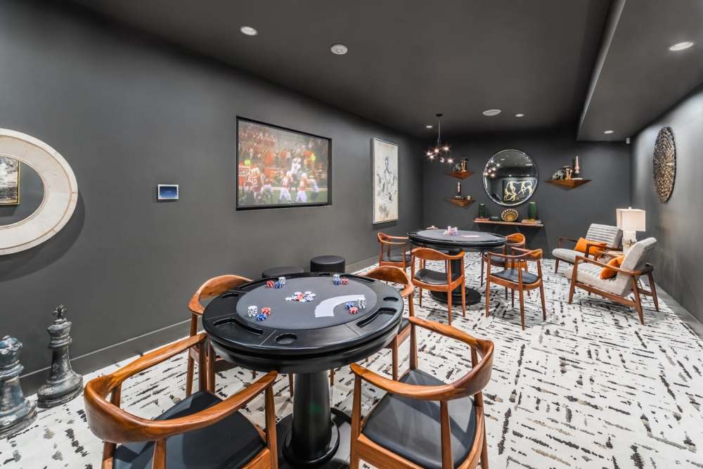 Poker tables at The Fields in Milpitas, California