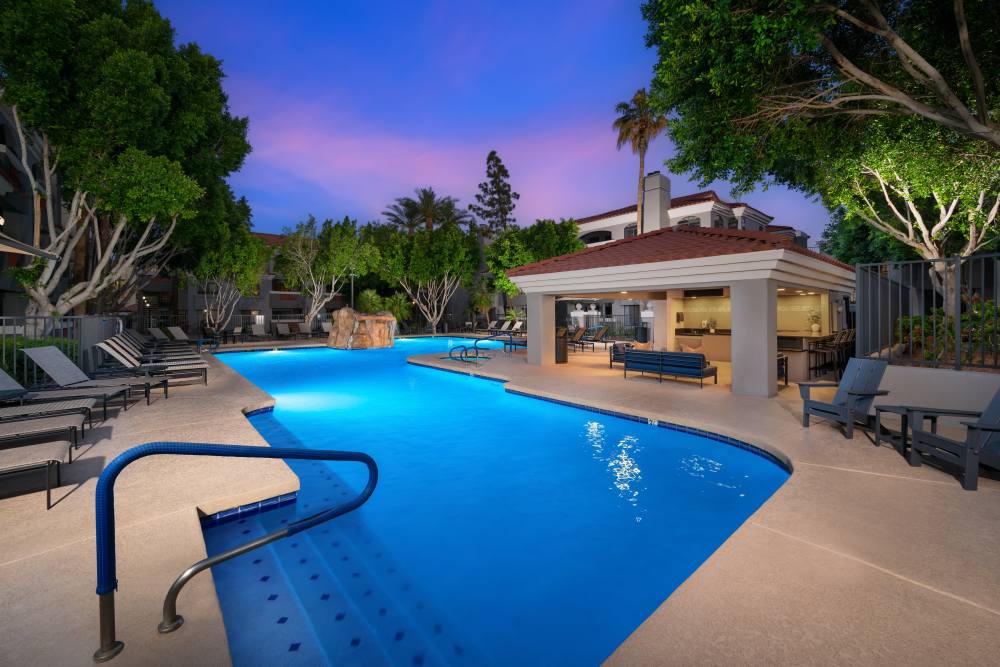 Swimming pool at San Marin at the Civic Center in Scottsdale, Arizona