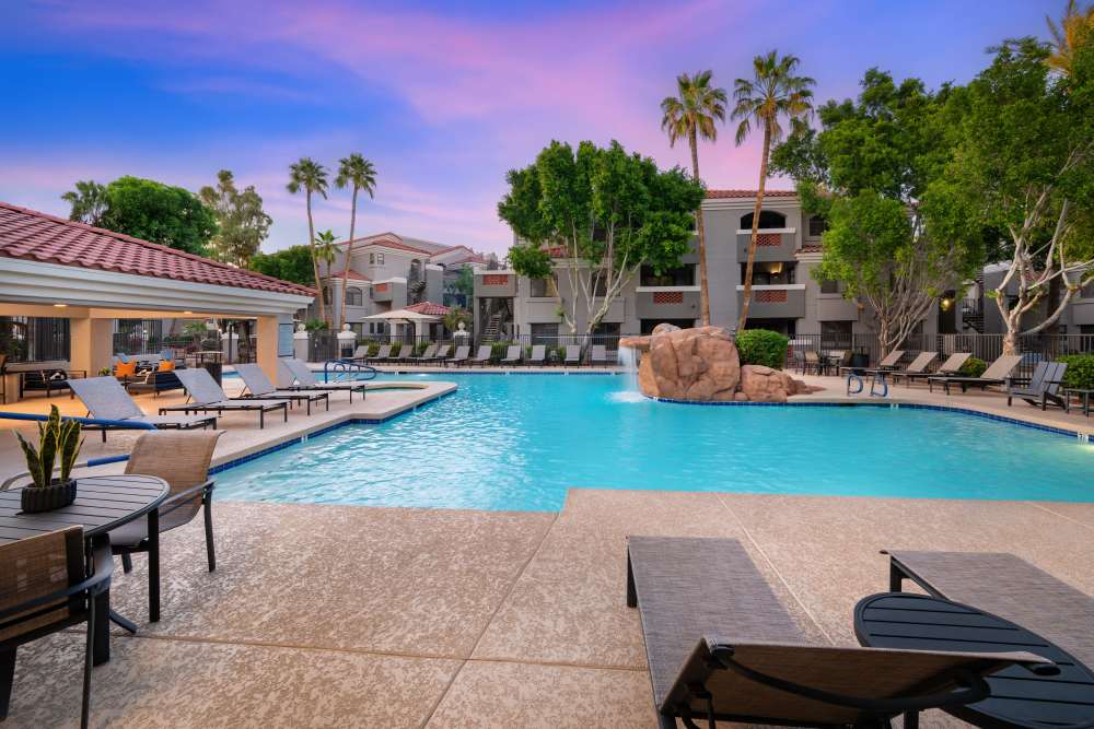 Poolside at San Marin at the Civic Center in Scottsdale, Arizona