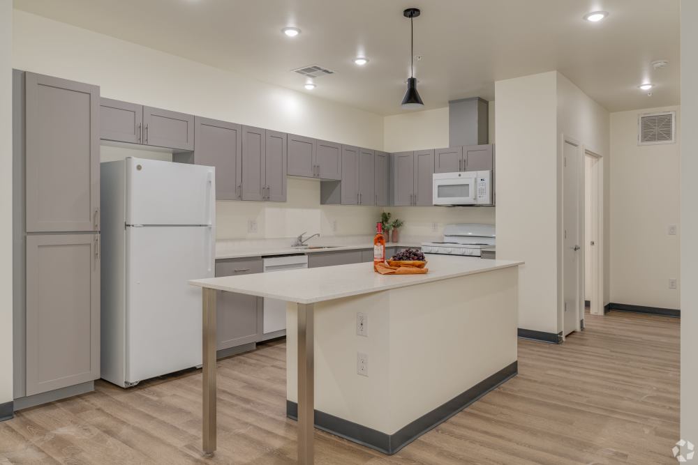 Kitchen with modern appliance at The Cascalote in Glendale, Arizona