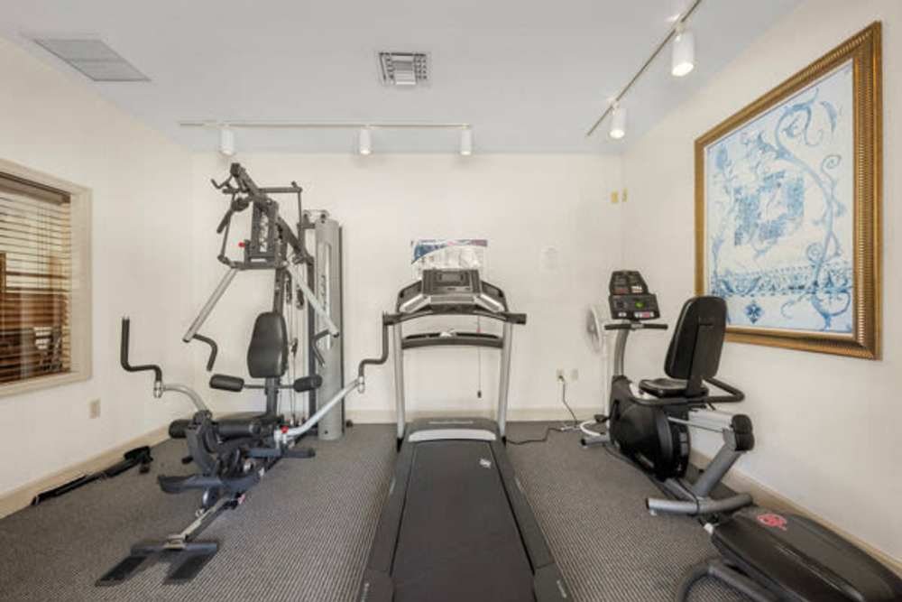 Community fitness center at Pelican Isles Apartments in Sebastian,Florida