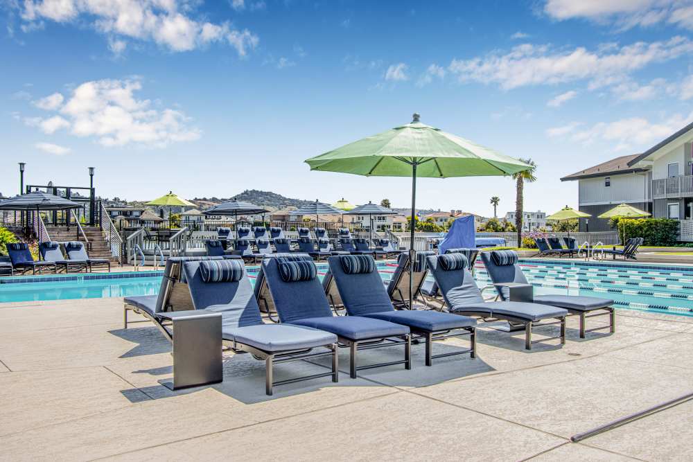 Spa and hot tub at Harbor Point Apartments in Mill Valley, California