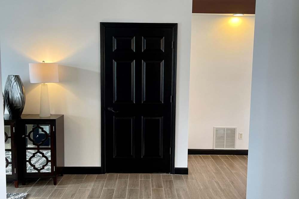 View of backdoor at Park on Gilder Creek in Mauldin, South Carolina