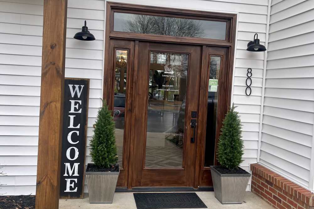 View of entrance at Park on Gilder Creek in Mauldin, South Carolina
