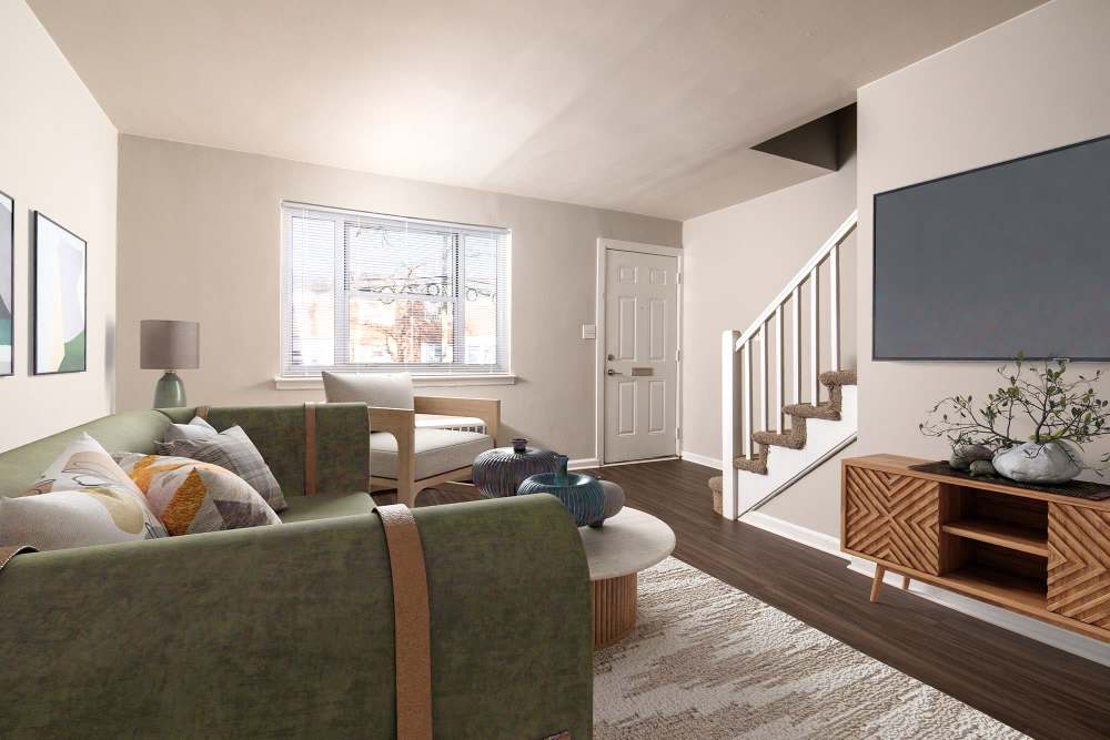Wood flooring at The Woodlands in Belleville, New Jersey