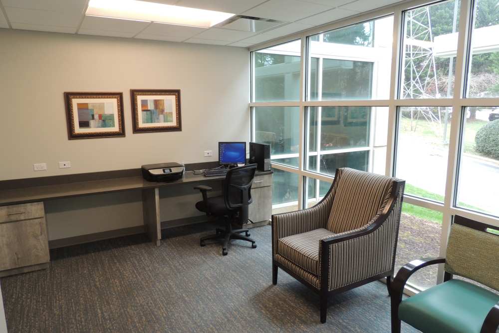 Business center at Capital Towers in Raleigh, North Carolina