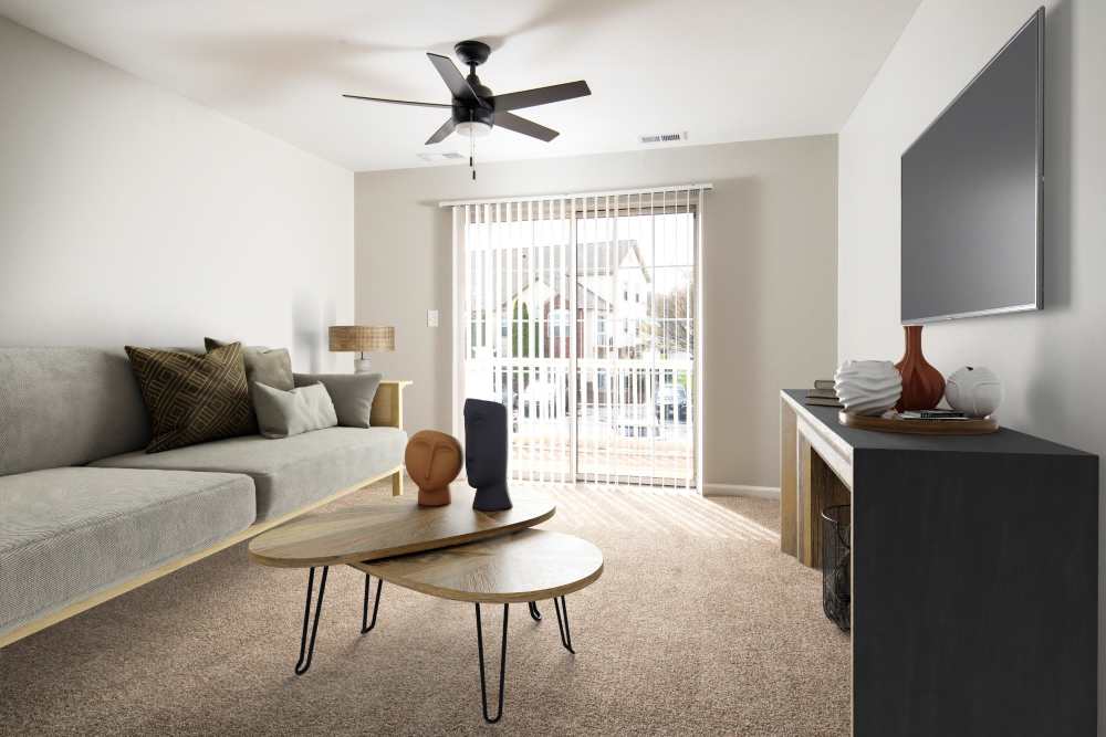 living room at Iron Ridge and Stonegate Apartments in Elkton, Maryland