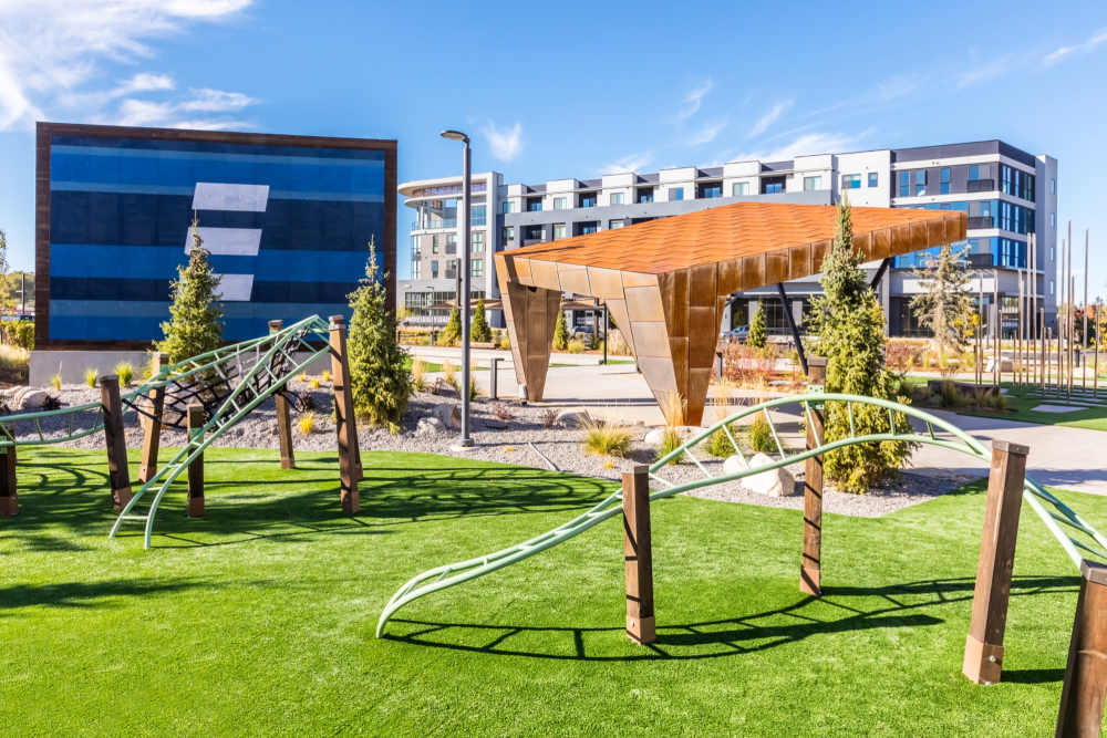 Playground with monkey bars at Reno Experience District in Reno,